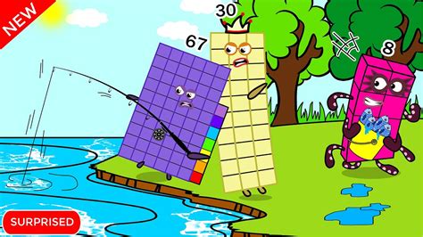 Numberblocks 8 Stole Fish Numberblocks Fanmade Coloring Story Youtube