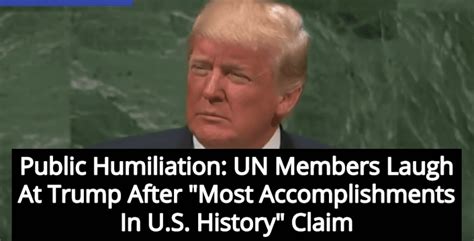 Trump Humiliated After United Nations Laughs At Him During Speech
