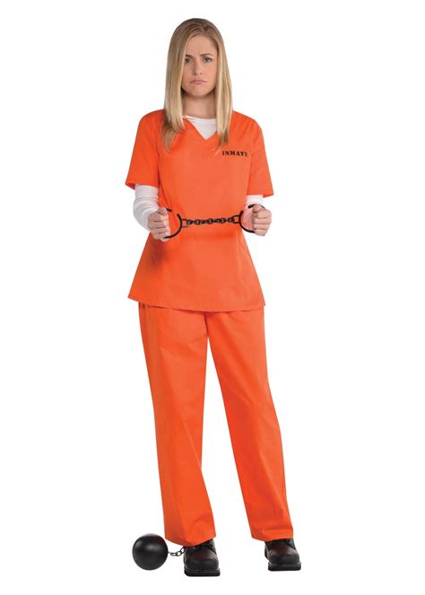 Orange Inmate Prison Costume Professional Costumes