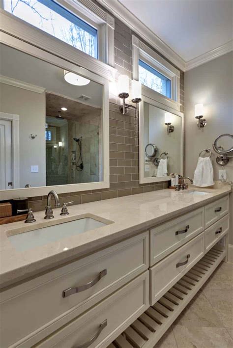 This easy diy sliding mirror solution solves both! 53 Most fabulous traditional style bathroom designs ever