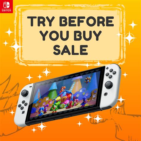 Play Demos And Save With Nintendo Switch Try Before You Buy Sale