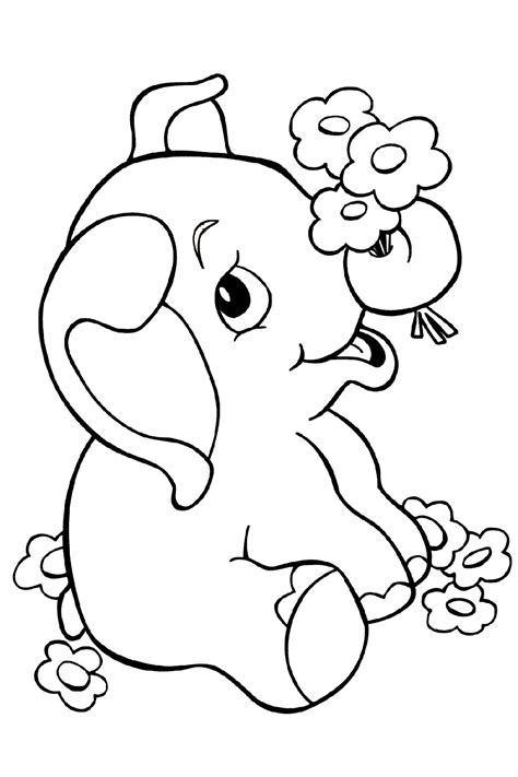 Adorable Baby Animal Coloring Pages For Kids 101 Coloring