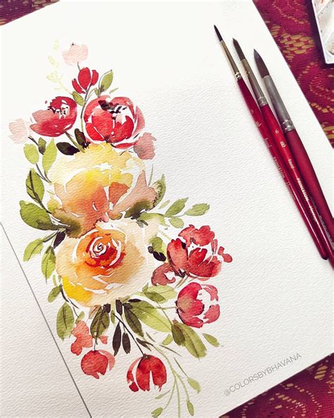 Floral Watercolor Paintings Watercolor Projects Watercolor Art