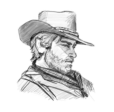 Arthur Morgan Sketch Hes My Favorite Game Character Which One Is