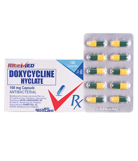 Doxycycline 100mg Capsule Ritemed Rose Pharmacy Medicine Delivery