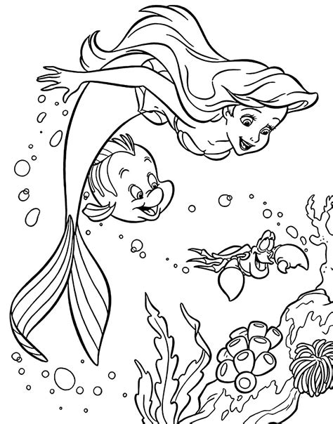 Desenhos Da Pequena Sereia Para Colorir Como Fazer Em Casa