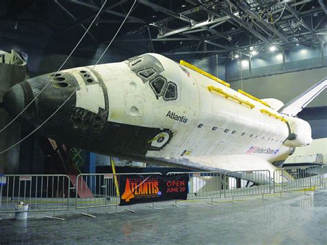 Space Shuttle Atlantis Fully Unwrapped For Nasa Exhibit Spacenews