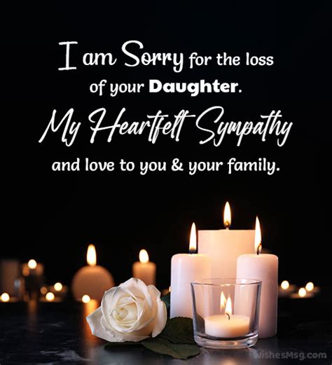 Sympathy Messages For Loss Of Daughter Wishesmsg