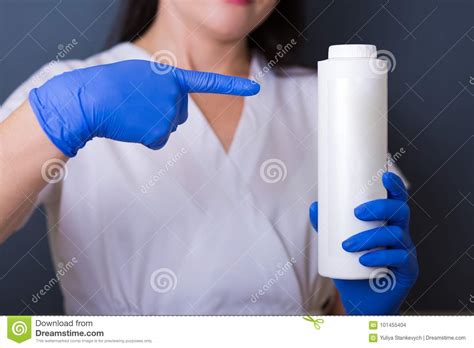 Cosmetologist In A Spa Salon Stock Photo Image Of Bottle Finger