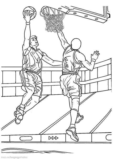 Kids Coloring Pages Basketball Coloring Pages
