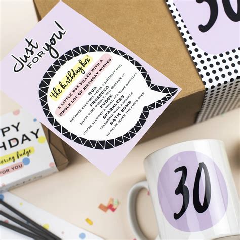 This article explain the reasons some people don't like birthday gifts and suggests how to deal with them, providing tips on choosing better birthday gifts. 30th Birthday Gift Box 'birthday In A Box' By Pop House ...