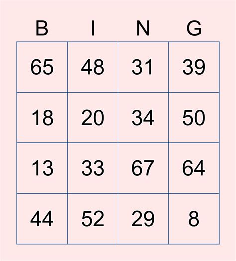 Printable Bingo Cards 1 100 Printable Cards Printable Number Bingo