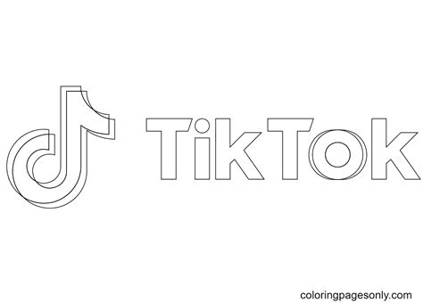 Logo Of Tiktok Coloring Pages Xcolorings Com Sexiz Pix