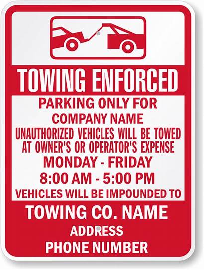 Away Texas Signs Tow Parking Regulated Lane