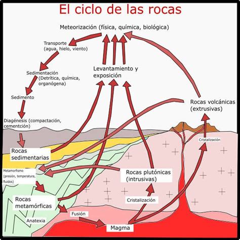 El Ciclo De Las Rocas Etapas Importancia Y Esquemas Ciclo De Las