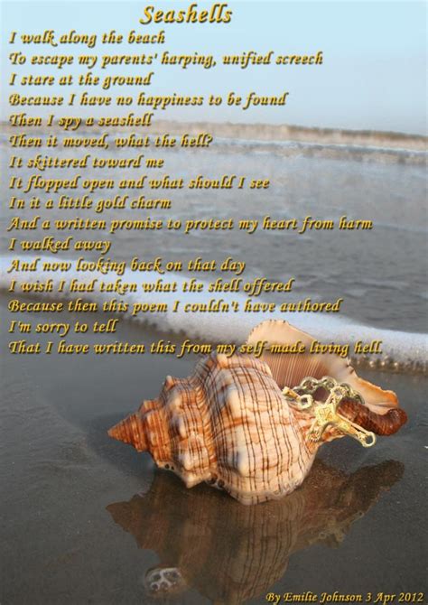 It usually incorporates a literal and figurative meaning and. Seashell Poems And Quotes. QuotesGram
