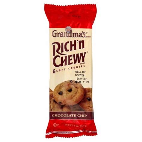 Grandmas Rich N Chewy Chocolate Chip Cookies 2 Oz Kroger