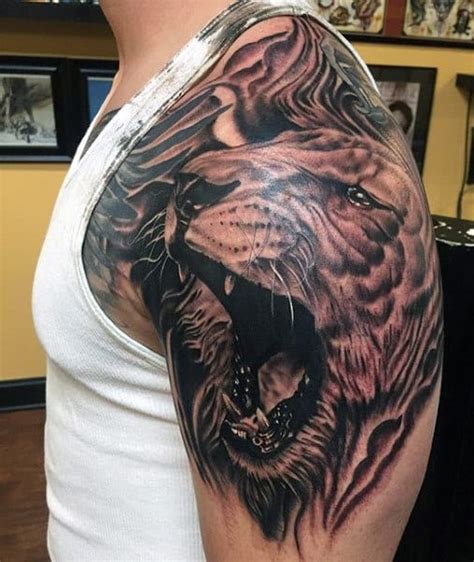 85 Lion Tattoos For Men A Jungle Of Big Cat Designs