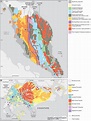 A – Simplified regional geological map of Peninsular Malaysia and ...