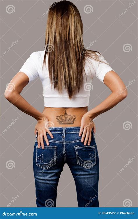 Back Of Young Woman Stock Photo Image Of Beautiful Sensual 8543522