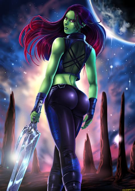 Gamora From Guardians Of The Galaxy By Therealshadman