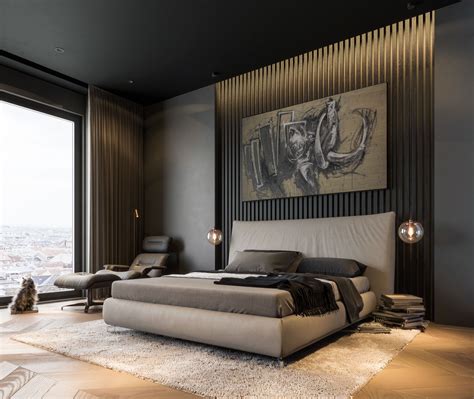 Black Copper Appartment On Behance Modern Bedroom Design Luxurious Bedrooms Bedroom Interior