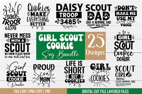 Girl Scout Cookie Svg Bundle Free Graphic By Svgstudiodesignfiles