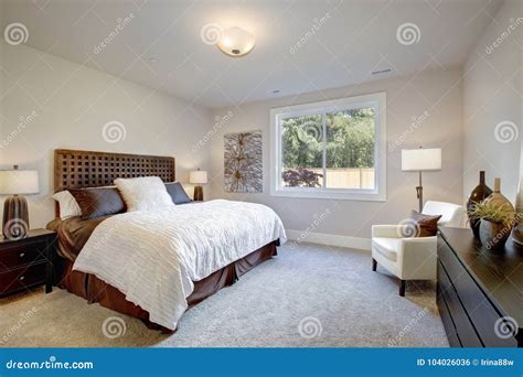 Master Bedroom Interior With King Size Bed Stock Photo Image Of