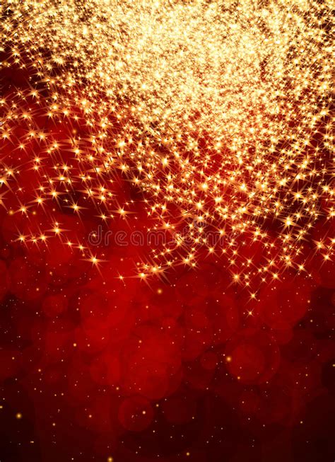 Abstract Red And Gold Background Stock Illustration