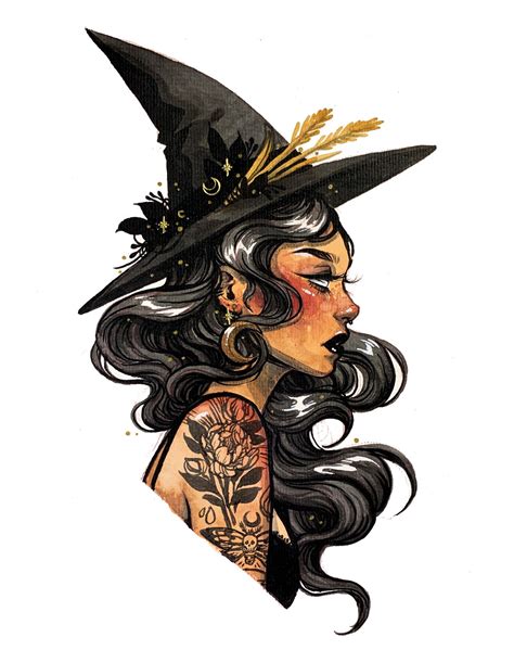 Witch Painting Witch Drawing Witch Art Art Painting Witchy