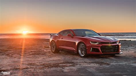 Red Hot Chevrolet Camaro Zl1 Weld Rt S S72 Forged Wheels