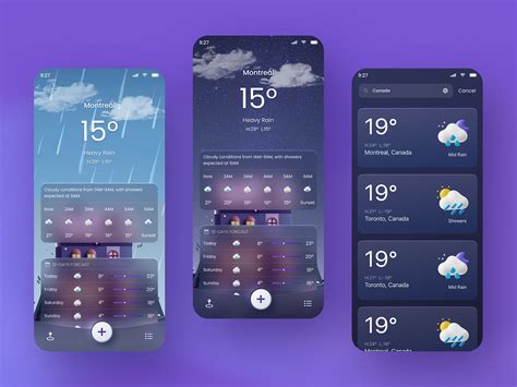 Weather App by Muhammad ahmed on Dribbble