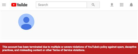 Youtube Terminated Our Unblemished Channel Without Warning