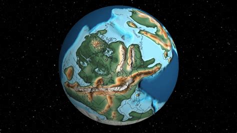 Earth Map 200 300 Million Years Ago The Earth Images Revimageorg