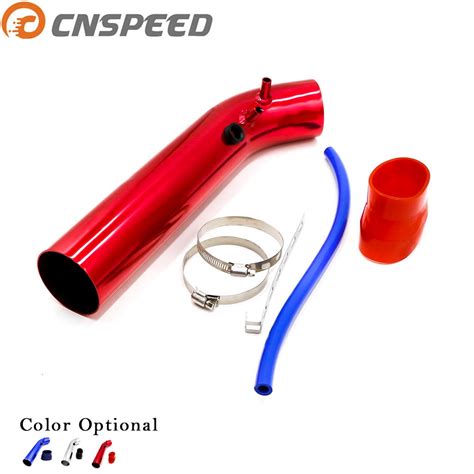 Cnspeed 알루미늄 공기 흡입구 파이프 파이프 공기 흡입구 시스템 덕트 튜브 키트 에어 필터 76mm 3 인치 실리콘 진공