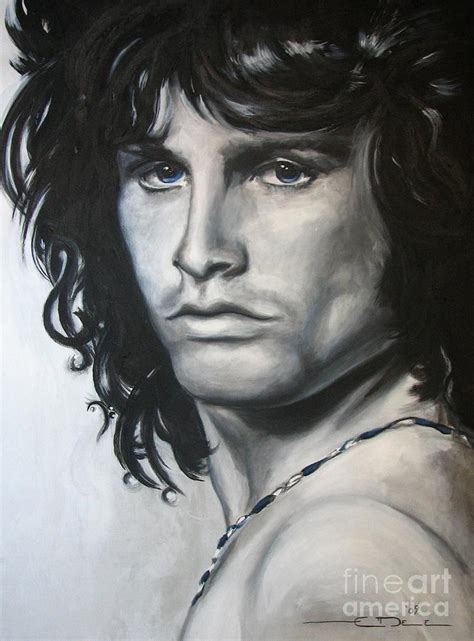 Jim Morrison Painting By Eric Dee Fine Art America