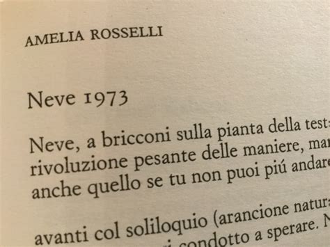La Poesia Del Giorno Neve 1973 Amelia Rosselli Carteggi