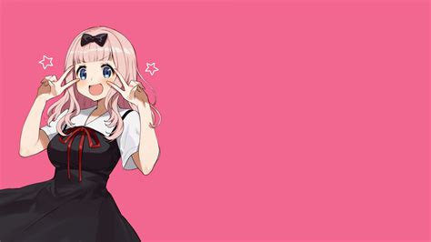A collection of the top 37 pink anime wallpapers and backgrounds available for download for free. Wallpaper : Kaguya Sama Love is War, Chika Fujiwara, anime ...