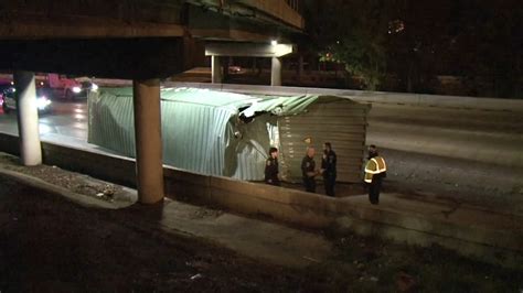 18 Wheeler Loses Cargo Container After Slamming Into Houston Avenue