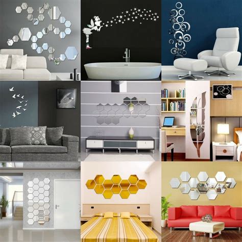 Choose your favorite home decor sticker from our latest collection & cover your home walls with. Removable Mirror Decal Art Mural Wall Stickers Home Decor ...