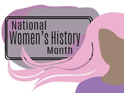 National Womens History Month Idea For Horizontal Poster Banner