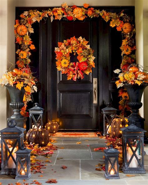 Beautiful Front Door Decoration For Fall Home To Z Fall Decorations
