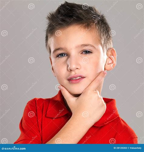 Portrait Of Adorable Young Beautiful Boy Stock Image Image Of