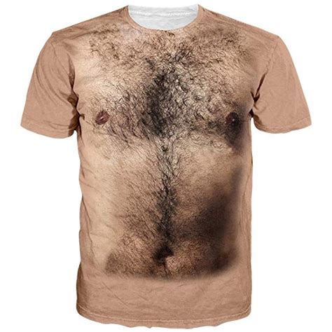 Unisex Bare Chest Printed T Shirts Casual Crewneck Top Tees Xxl 3d T
