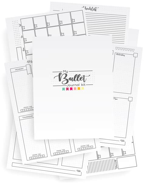 Free Printables Bullet Journal Planner Stationery Lea