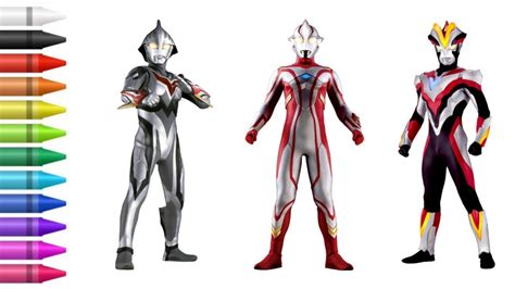 Mewarnai Ultraman Nexus Ultraman Mebius Dan Ultraman Victory Youtube
