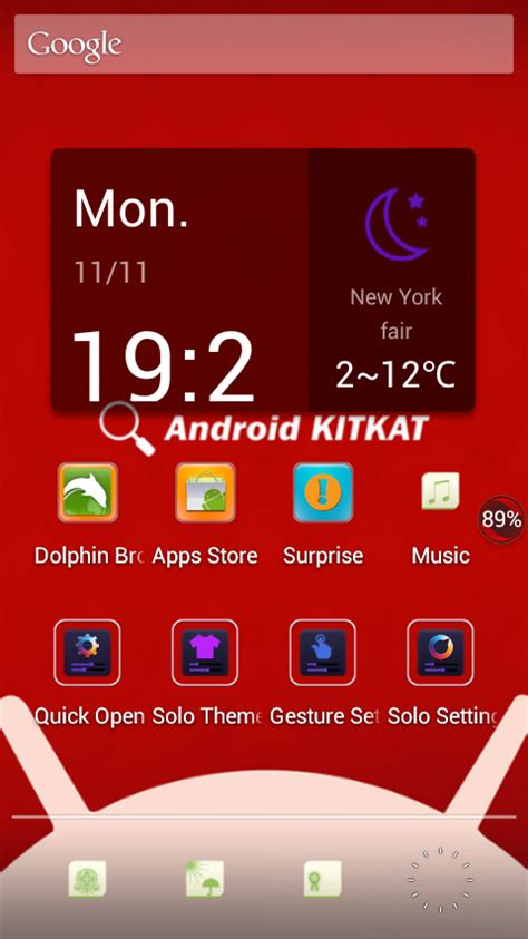 Android Kitkat Os Official Launcher Theme