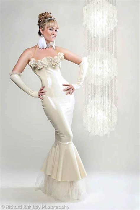 Belle Latex Wedding Gown Dress Etsy