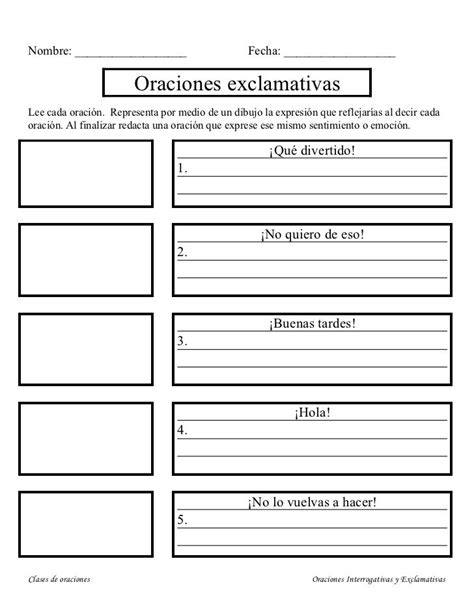 Oraciones Exclamativas E Interrogativas Types Of Sentences Spanish