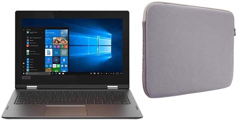 Lenovo Flex 116 Hd 2 In 1 Touchscreen Laptop W Grey Sleeve Intel